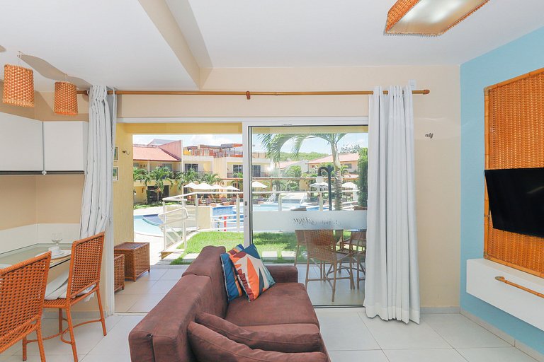 Charming flat in Pipa in front of the pool