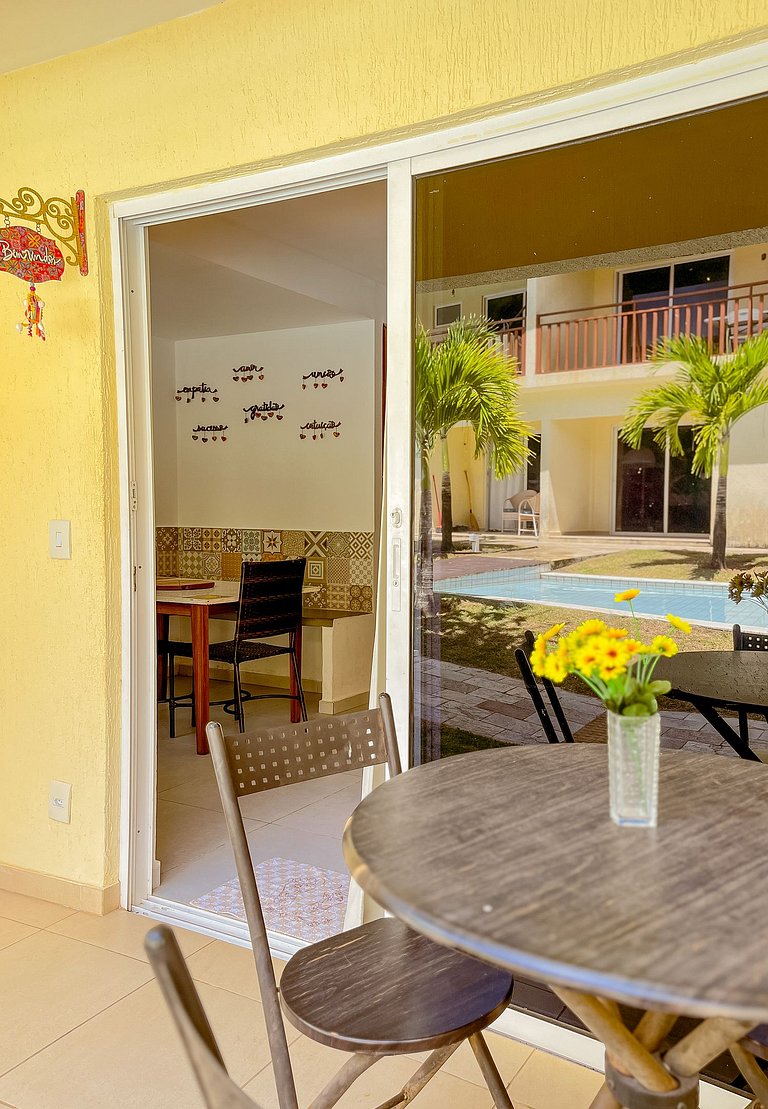 Charming flat in Pipa in front of the pool