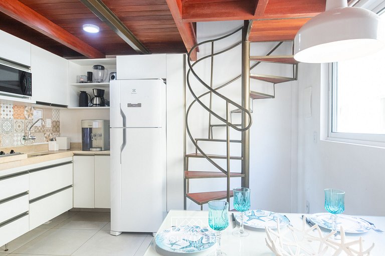 Flat 246 - Primeiro andar com mezanino e vista pátio