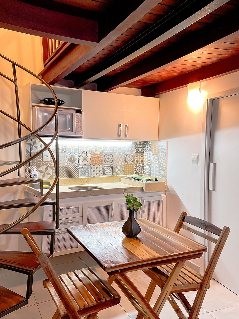 Flat 268 - Primeiro andar com mezanino e vista jardim